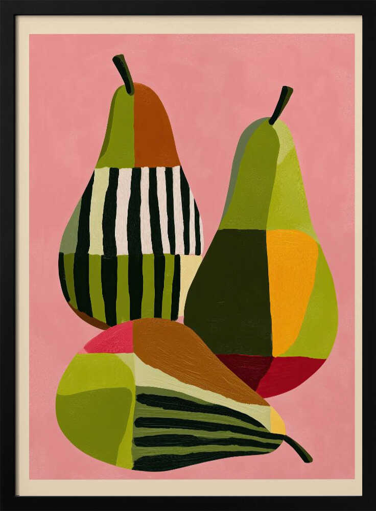 Abstract Pear Study - Stretched Canvas, Poster or Fine Art Print - I Heart Wall Art - Poster Print, Canvas Print or Framed Art Print