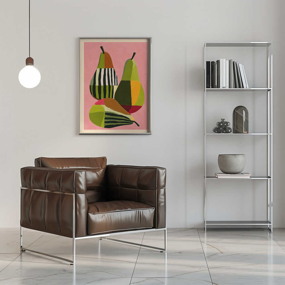 Abstract Pear Study - Stretched Canvas, Poster or Fine Art Print - I Heart Wall Art - Poster Print, Canvas Print or Framed Art Print