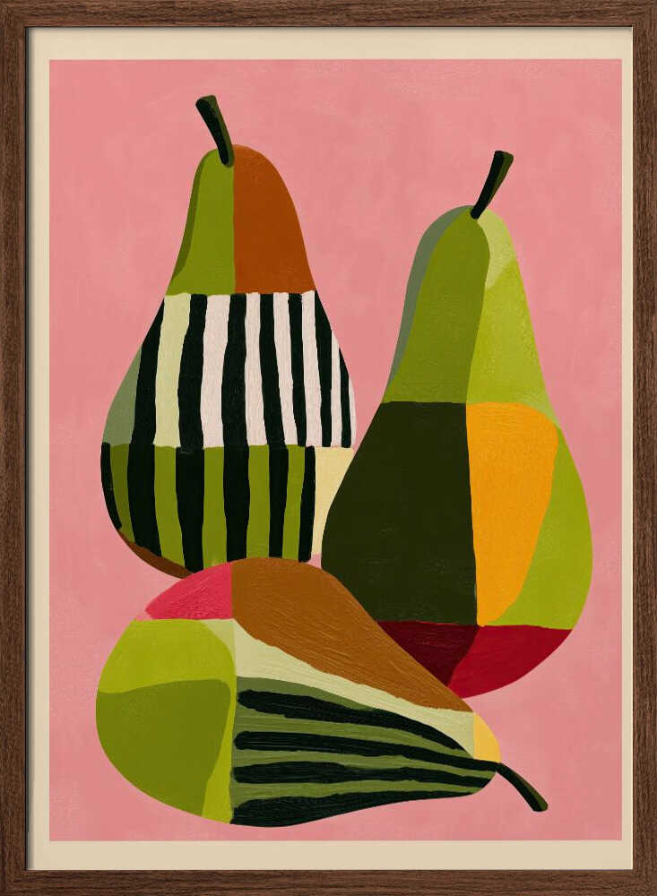 Abstract Pear Study - Stretched Canvas, Poster or Fine Art Print - I Heart Wall Art - Poster Print, Canvas Print or Framed Art Print