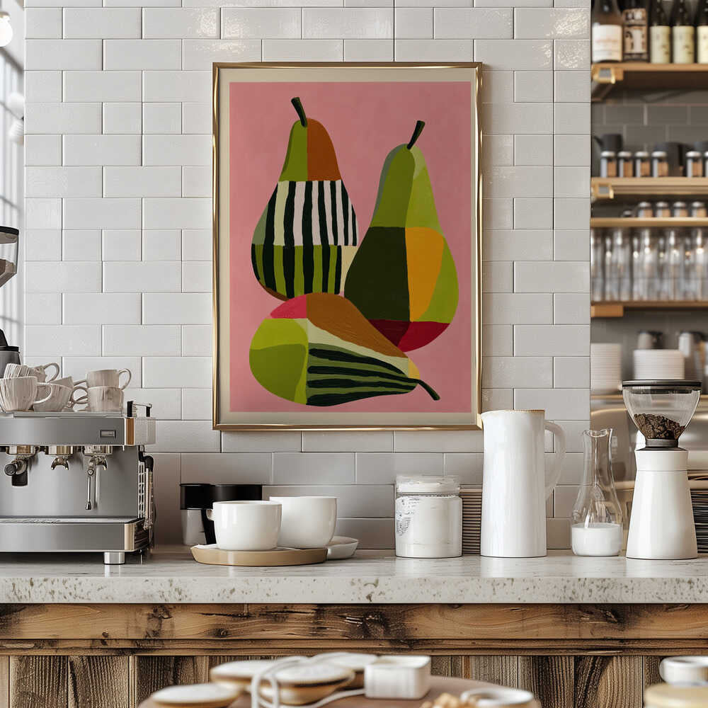 Abstract Pear Study - Stretched Canvas, Poster or Fine Art Print - I Heart Wall Art - Poster Print, Canvas Print or Framed Art Print