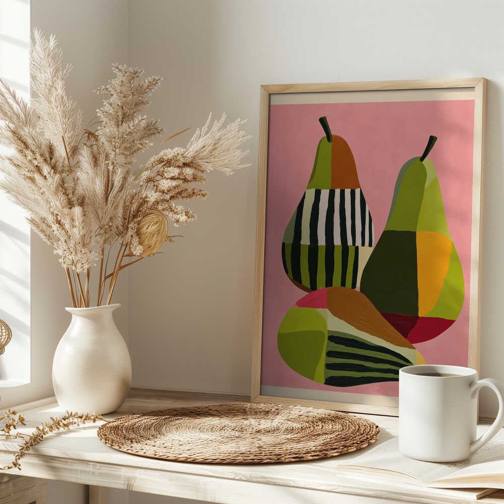 Abstract Pear Study - Stretched Canvas, Poster or Fine Art Print - I Heart Wall Art - Poster Print, Canvas Print or Framed Art Print