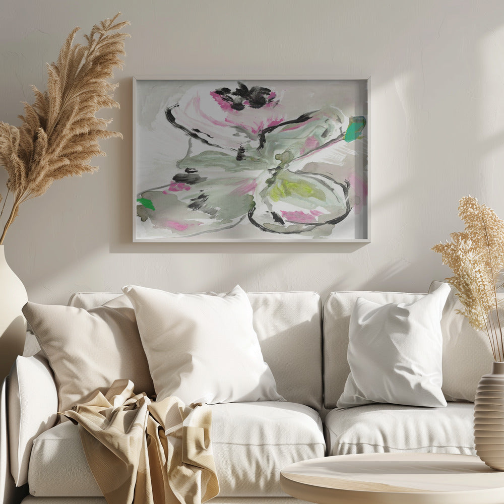 Abstract Purple Violet Pink Hues Floral 1 - Stretched Canvas, Poster or Fine Art Print I Heart Wall Art