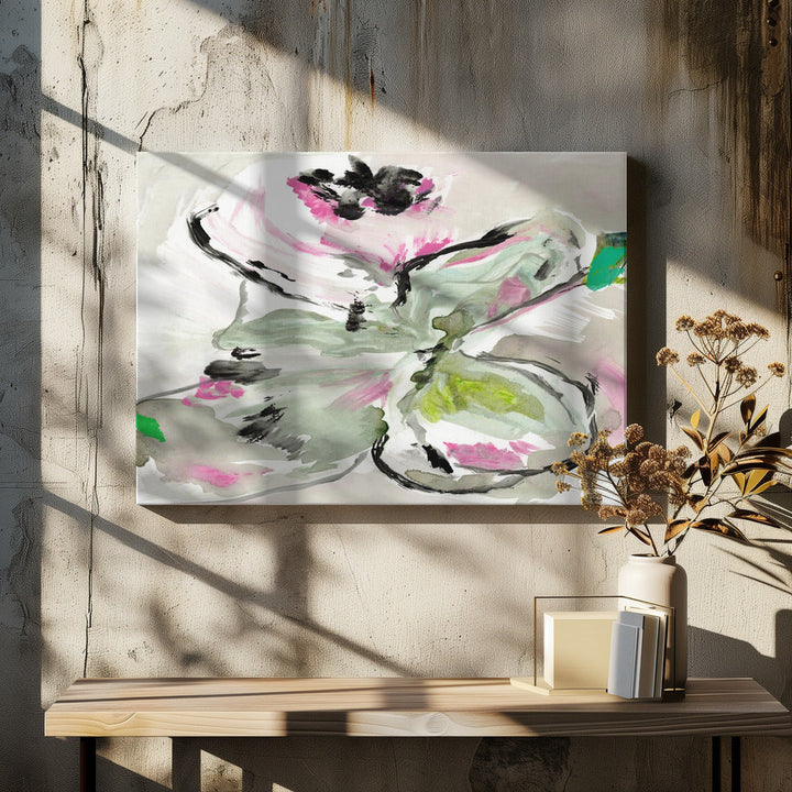 Abstract Purple Violet Pink Hues Floral 1 - Stretched Canvas, Poster or Fine Art Print I Heart Wall Art