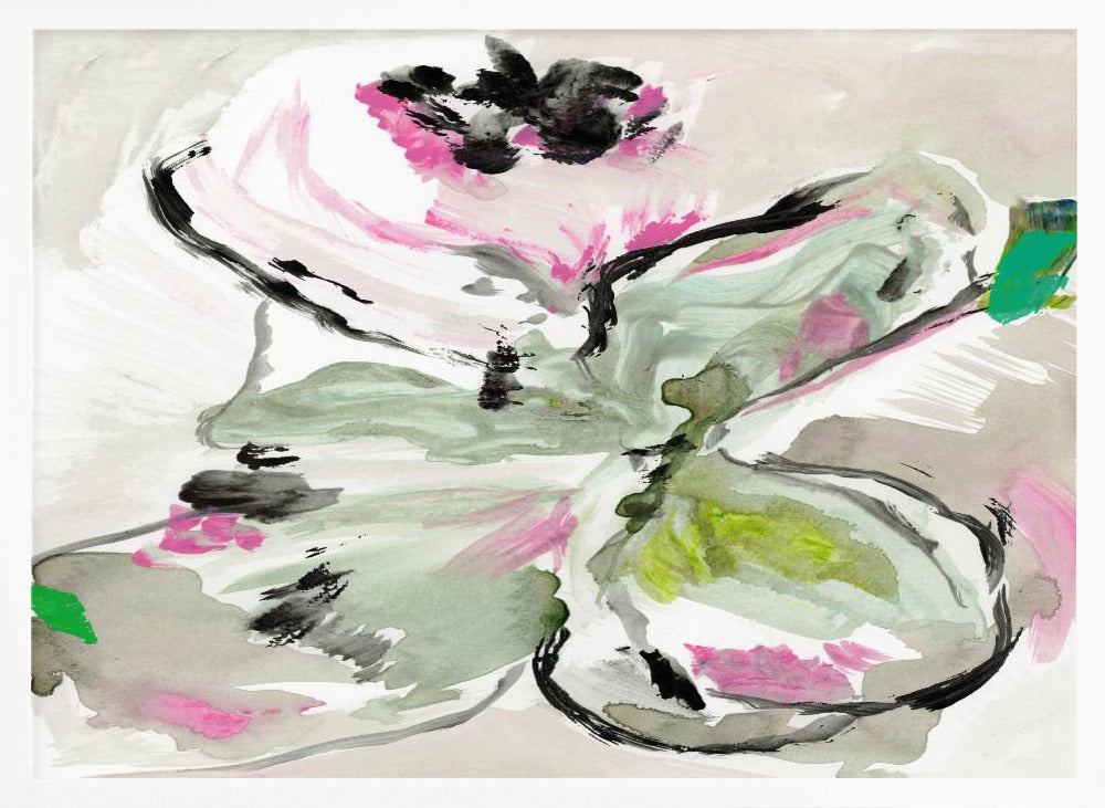 Abstract Purple Violet Pink Hues Floral 1 - Stretched Canvas, Poster or Fine Art Print I Heart Wall Art