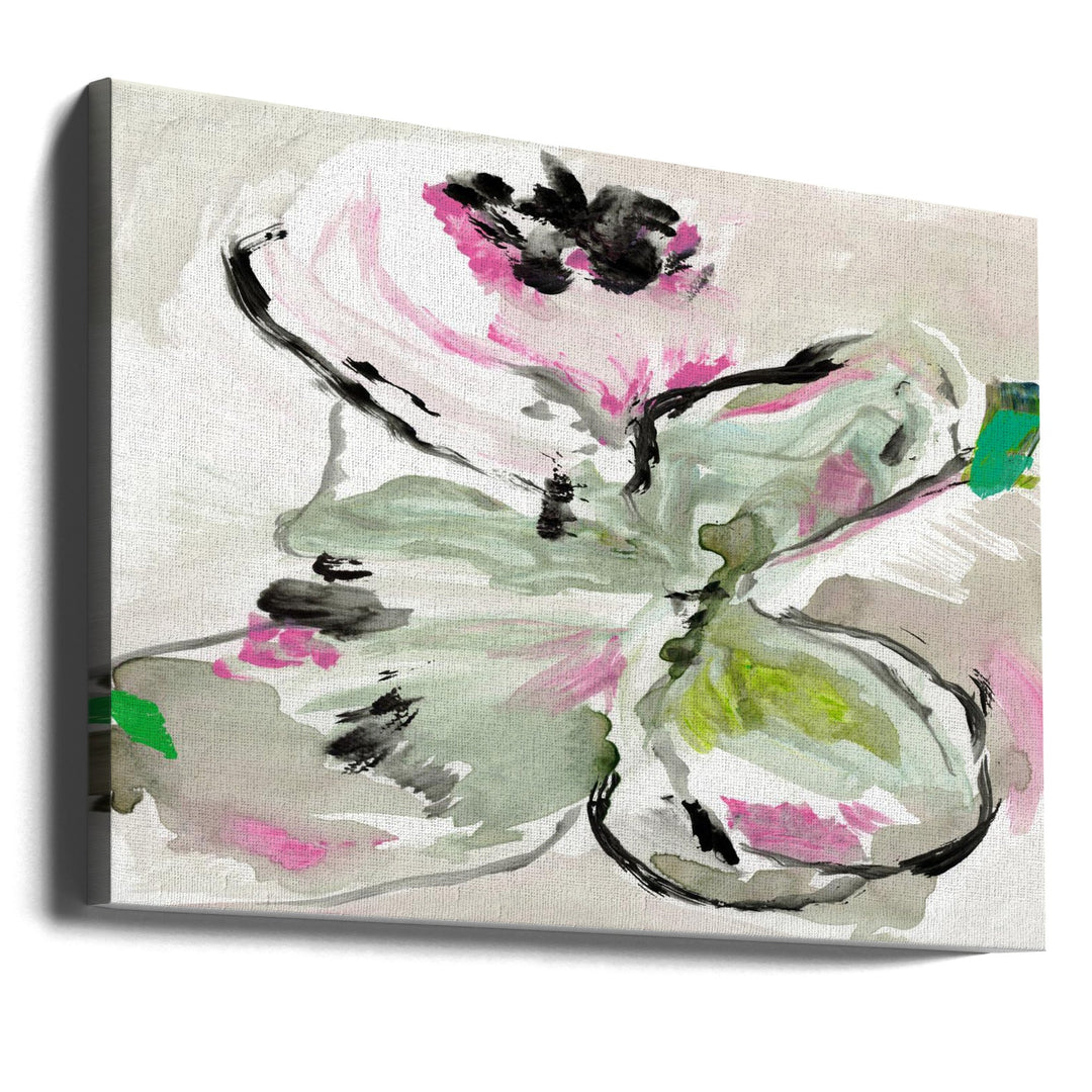 Abstract Purple Violet Pink Hues Floral 1 - Stretched Canvas, Poster or Fine Art Print I Heart Wall Art