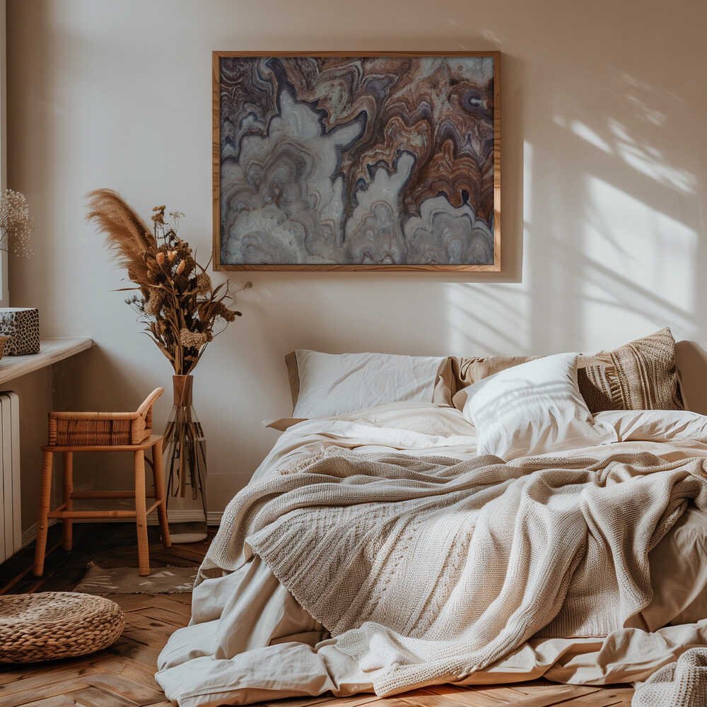 Abstract Stone Layers - Stretched Canvas, Poster or Fine Art Print - I Heart Wall Art - Poster Print, Canvas Print or Framed Art Print