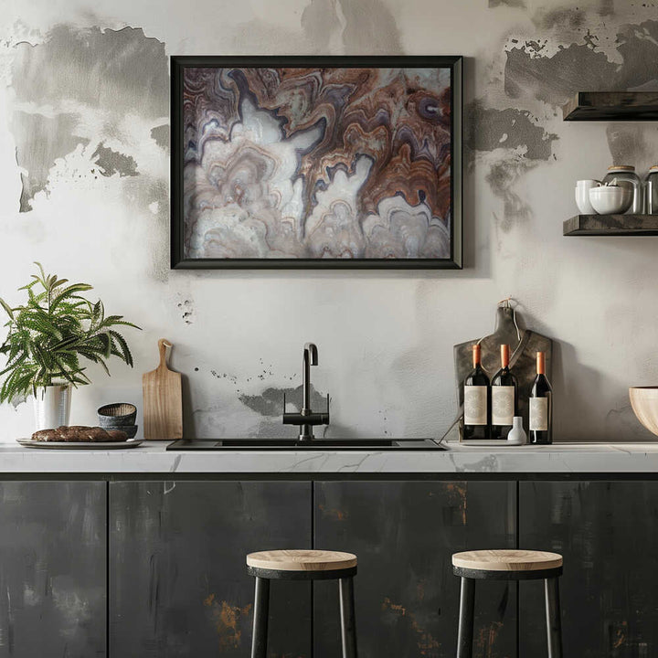 Abstract Stone Layers - Stretched Canvas, Poster or Fine Art Print - I Heart Wall Art - Poster Print, Canvas Print or Framed Art Print