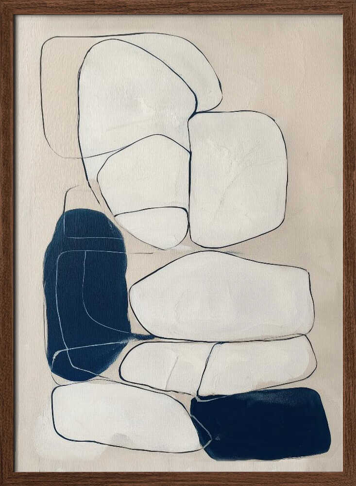 Abstract Stones III - Stretched Canvas, Poster or Fine Art Print - I Heart Wall Art - Poster Print, Canvas Print or Framed Art Print