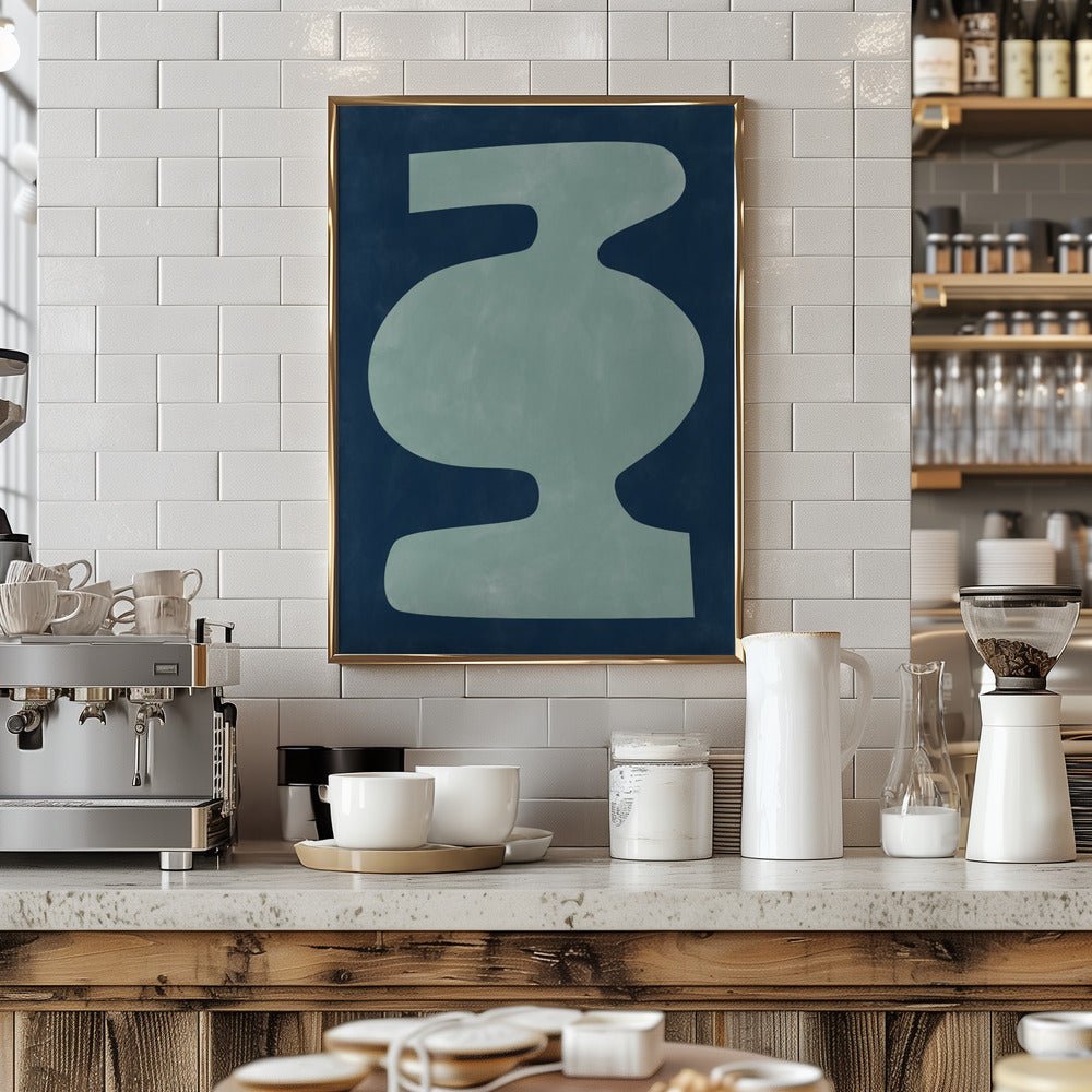 Abstract Vessel Silhouette - Stretched Canvas, Poster or Fine Art Print - I Heart Wall Art - Poster Print, Canvas Print or Framed Art Print