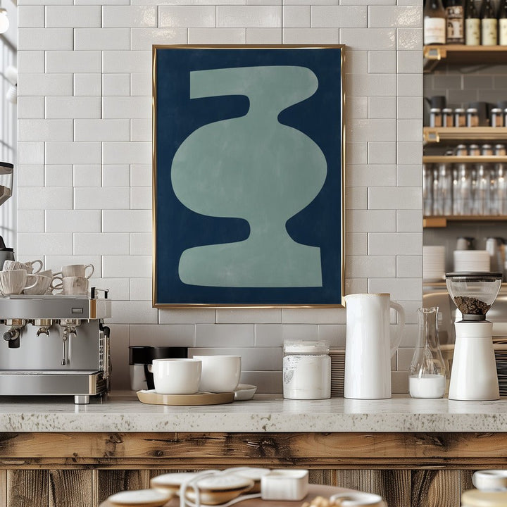 Abstract Vessel Silhouette - Stretched Canvas, Poster or Fine Art Print - I Heart Wall Art - Poster Print, Canvas Print or Framed Art Print