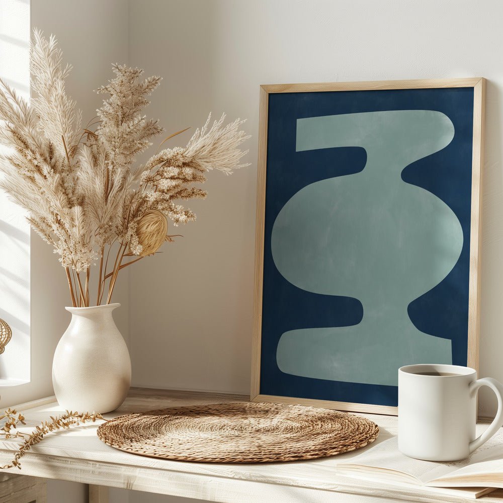 Abstract Vessel Silhouette - Stretched Canvas, Poster or Fine Art Print - I Heart Wall Art - Poster Print, Canvas Print or Framed Art Print