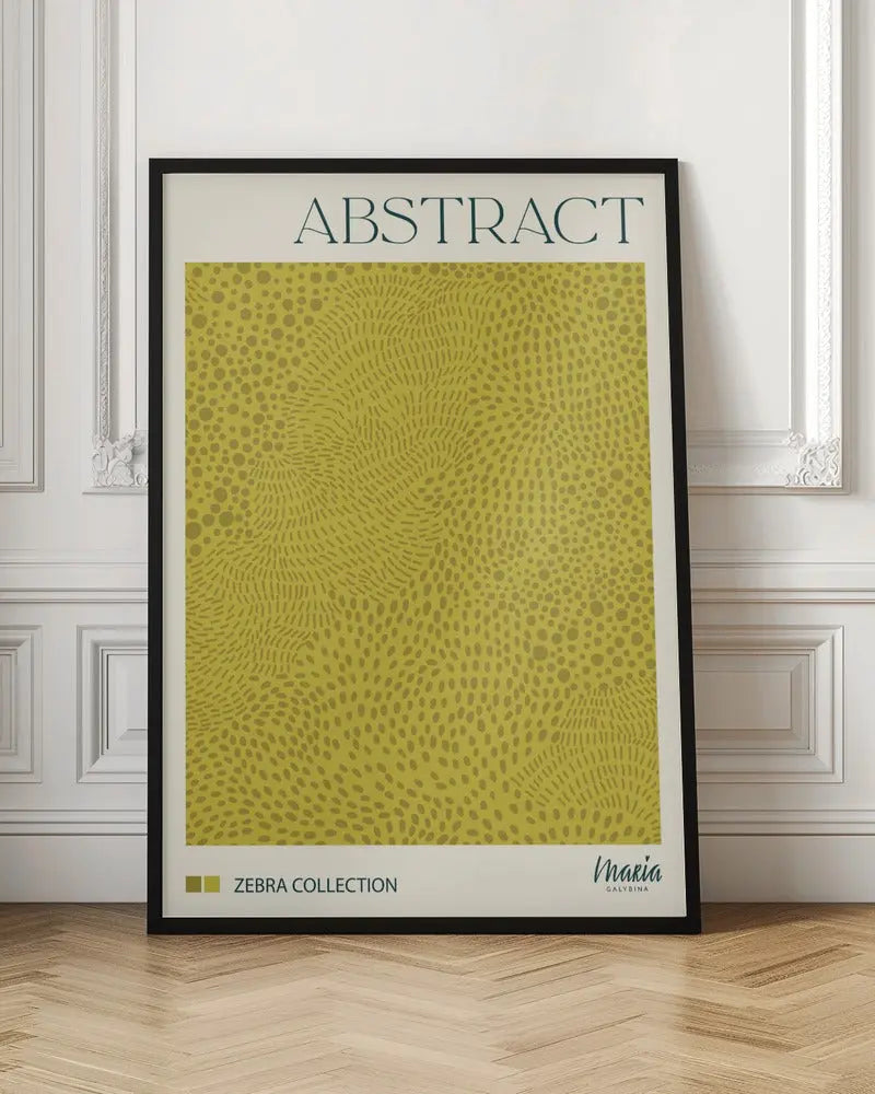 ABSTRACT. Zebra Collection - Stretched Canvas, Poster or Fine Art Print I Heart Wall Art