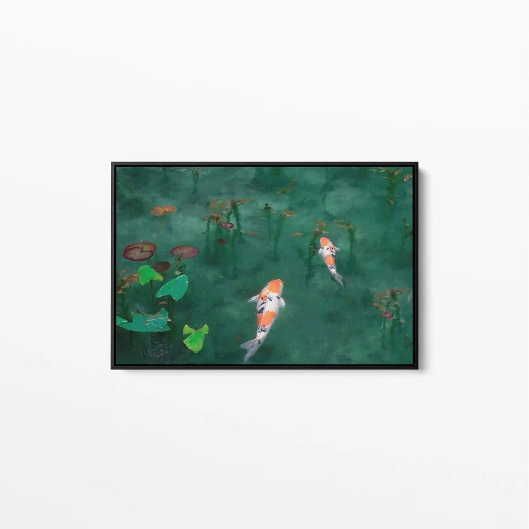 Acting Koi - Fish Koi Art Print Stretched Canvas Wall Art - I Heart Wall Art - Poster Print, Canvas Print or Framed Art Print