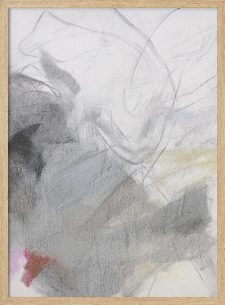 Action painting I - Stretched Canvas, Poster or Fine Art Print I Heart Wall Art