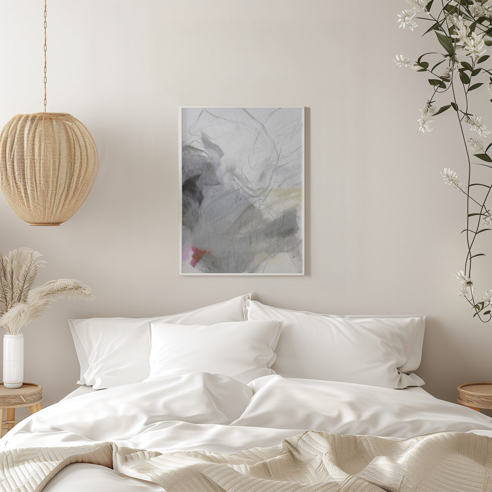 Action painting I - Stretched Canvas, Poster or Fine Art Print I Heart Wall Art