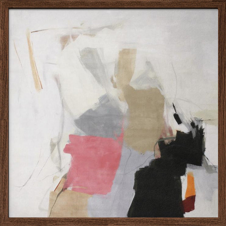 Action painting III - Square Stretched Canvas, Poster or Fine Art Print I Heart Wall Art