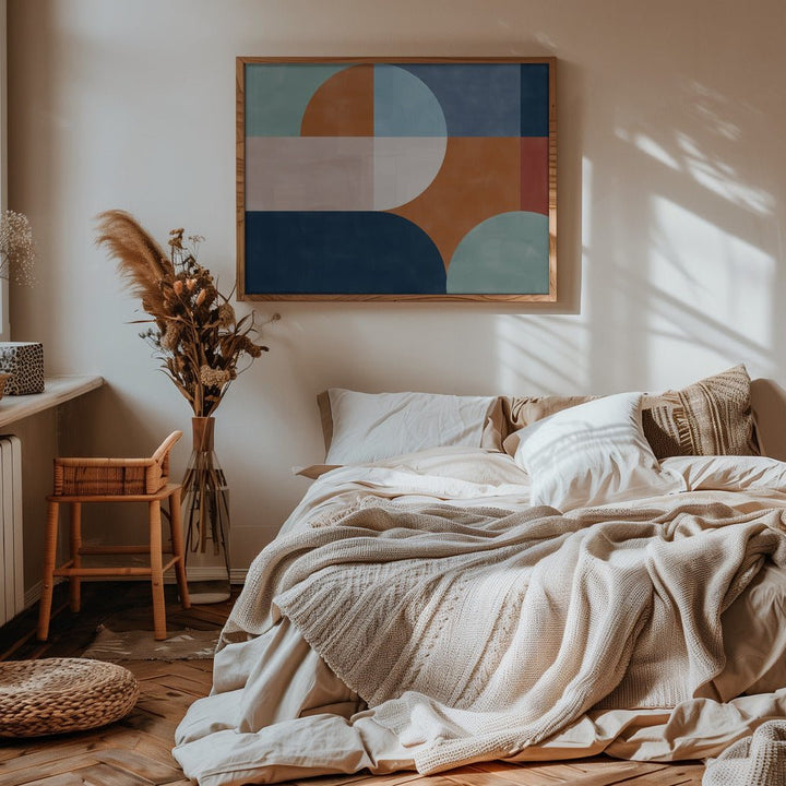 Aesthetic Geometric Shapes - Stretched Canvas, Poster or Fine Art Print - I Heart Wall Art - Poster Print, Canvas Print or Framed Art Print