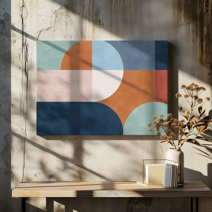Aesthetic Geometric Shapes - Stretched Canvas, Poster or Fine Art Print - I Heart Wall Art - Poster Print, Canvas Print or Framed Art Print