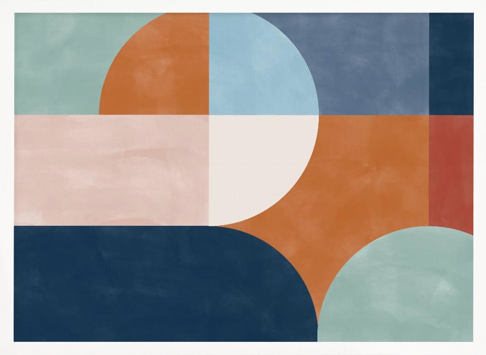 Aesthetic Geometric Shapes - Stretched Canvas, Poster or Fine Art Print - I Heart Wall Art - Poster Print, Canvas Print or Framed Art Print