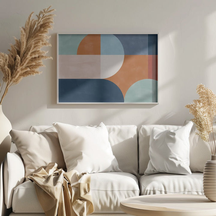 Aesthetic Geometric Shapes - Stretched Canvas, Poster or Fine Art Print - I Heart Wall Art - Poster Print, Canvas Print or Framed Art Print