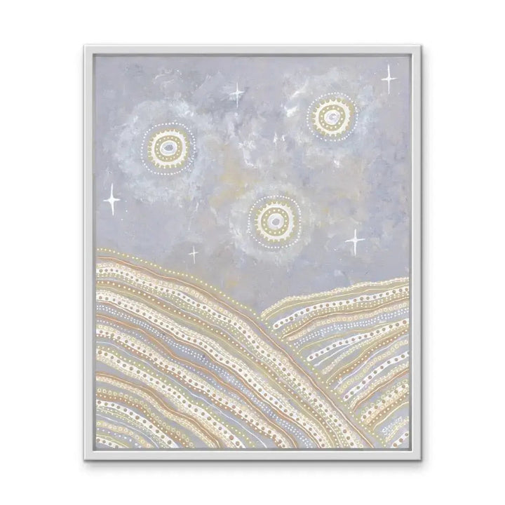 After The Storms - Aboriginal Art Print by Holly Stowers - Canvas or Fine Art Print - Dot Painting - I Heart Wall Art - Poster Print, Canvas Print or Framed Art Print
