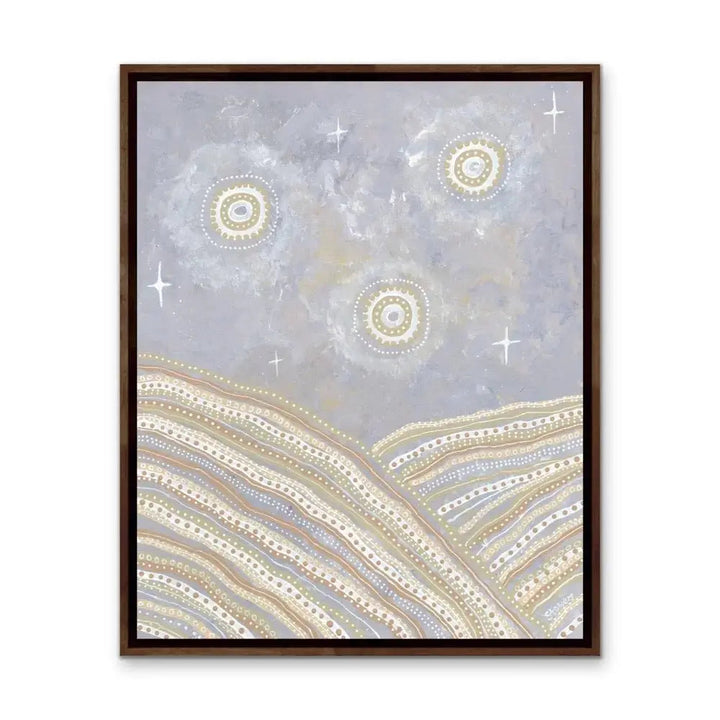 After The Storms - Aboriginal Art Print by Holly Stowers - Canvas or Fine Art Print - Dot Painting - I Heart Wall Art - Poster Print, Canvas Print or Framed Art Print