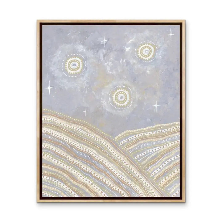 After The Storms - Aboriginal Art Print by Holly Stowers - Canvas or Fine Art Print - Dot Painting - I Heart Wall Art - Poster Print, Canvas Print or Framed Art Print