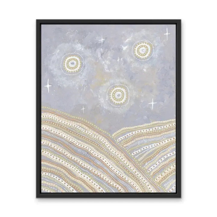 After The Storms - Aboriginal Art Print by Holly Stowers - Canvas or Fine Art Print - Dot Painting - I Heart Wall Art - Poster Print, Canvas Print or Framed Art Print
