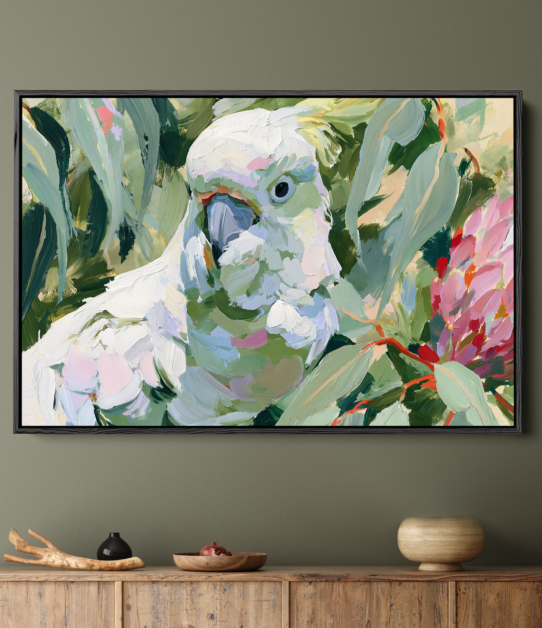 Afternoon Shadows by IHeartStudio - Australiana White Cockatoo Canvas And Art Print