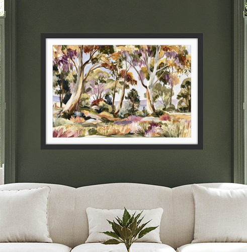 Afternoon Sun by IHeartStudio - Australian Eucalyptus Bush Garden Nature Canvas Art Print