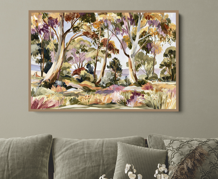 Afternoon Sun by IHeartStudio - Australian Eucalyptus Bush Garden Nature Canvas Art Print
