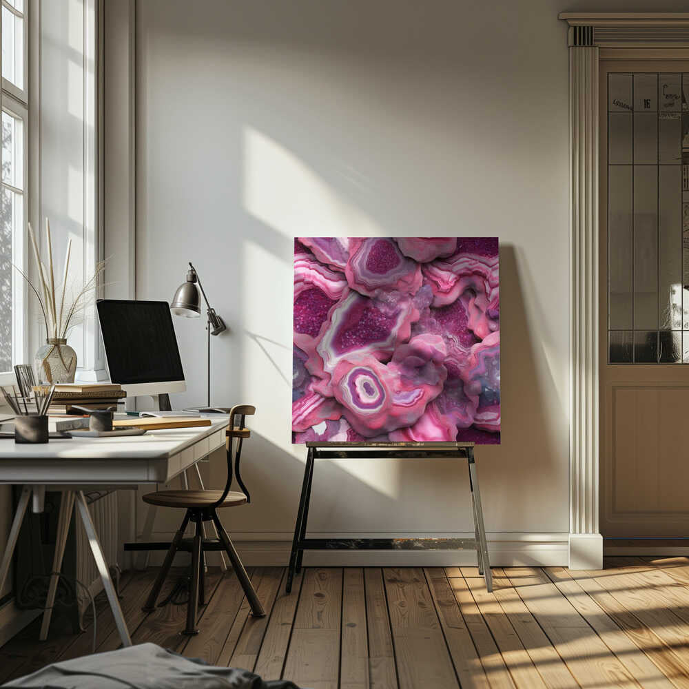 Agate 73 - Square Stretched Canvas, Poster or Fine Art Print - I Heart Wall Art - Poster Print, Canvas Print or Framed Art Print