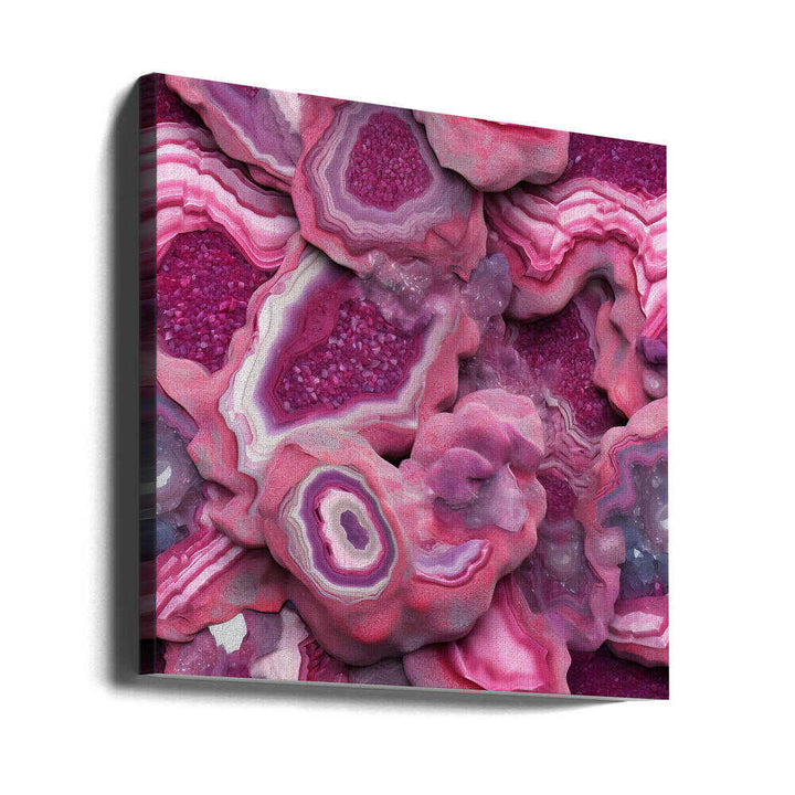Agate 73 - Square Stretched Canvas, Poster or Fine Art Print - I Heart Wall Art - Poster Print, Canvas Print or Framed Art Print