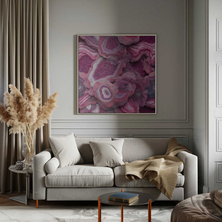 Agate 73 - Square Stretched Canvas, Poster or Fine Art Print - I Heart Wall Art - Poster Print, Canvas Print or Framed Art Print