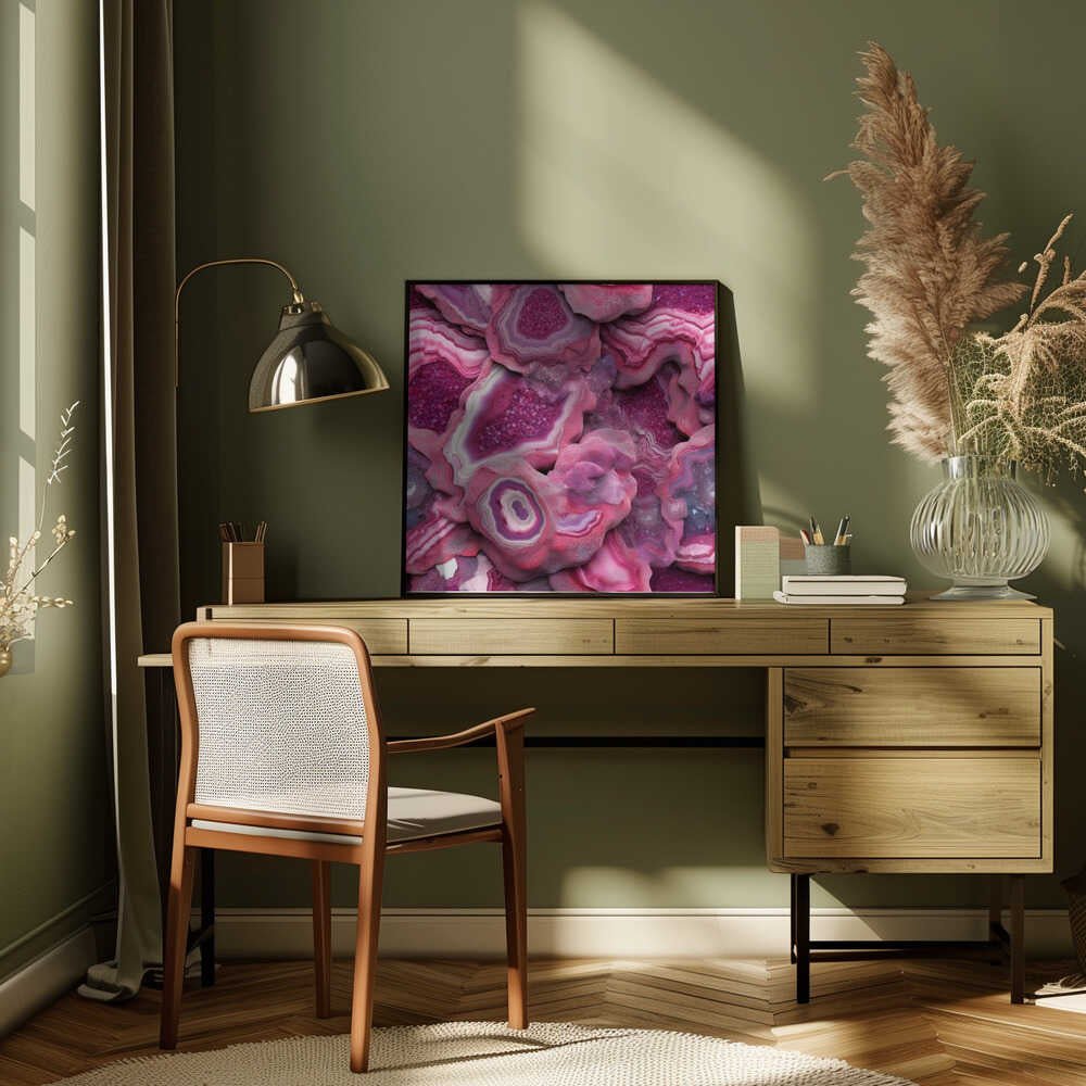 Agate 73 - Square Stretched Canvas, Poster or Fine Art Print - I Heart Wall Art - Poster Print, Canvas Print or Framed Art Print