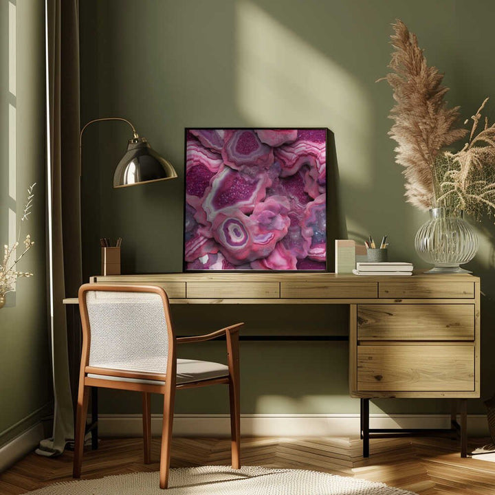 Agate 73 - Square Stretched Canvas, Poster or Fine Art Print - I Heart Wall Art - Poster Print, Canvas Print or Framed Art Print