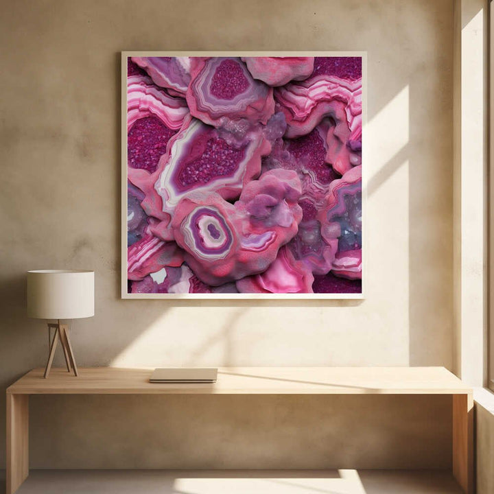 Agate 73 - Square Stretched Canvas, Poster or Fine Art Print - I Heart Wall Art - Poster Print, Canvas Print or Framed Art Print