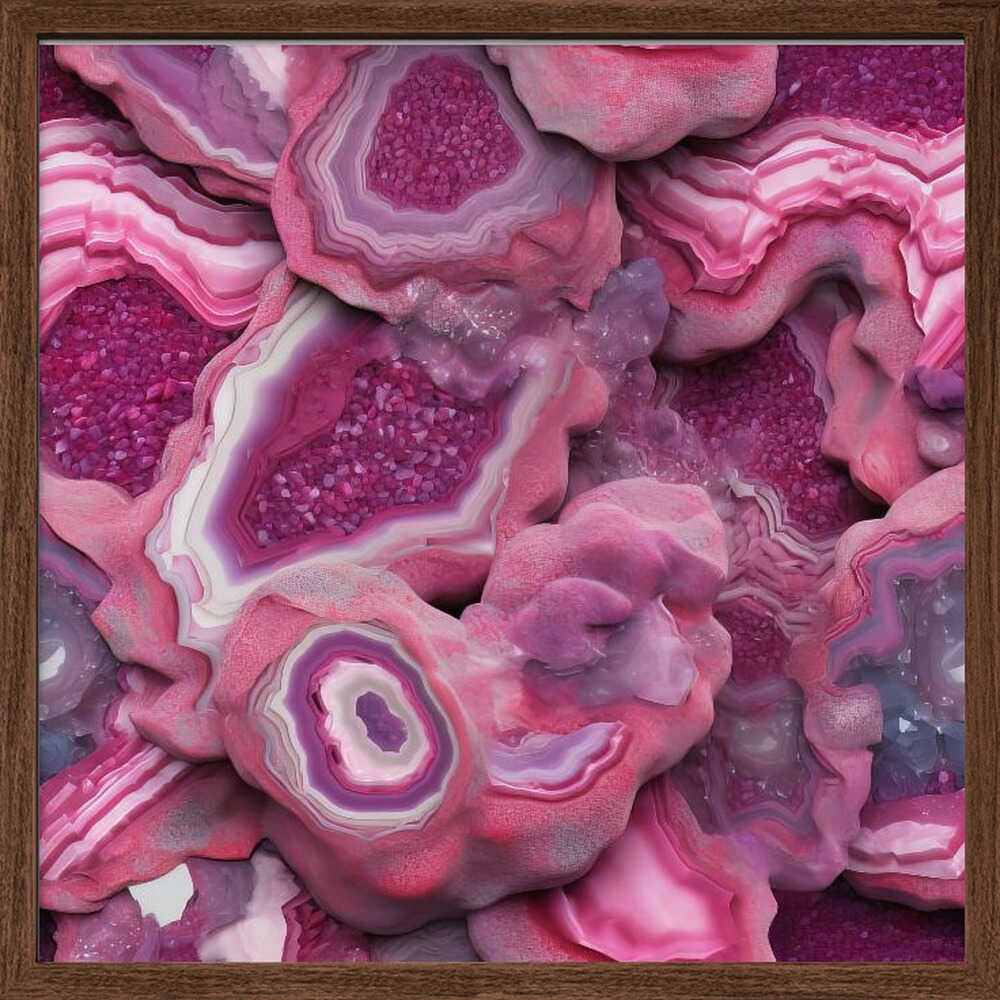 Agate 73 - Square Stretched Canvas, Poster or Fine Art Print - I Heart Wall Art - Poster Print, Canvas Print or Framed Art Print