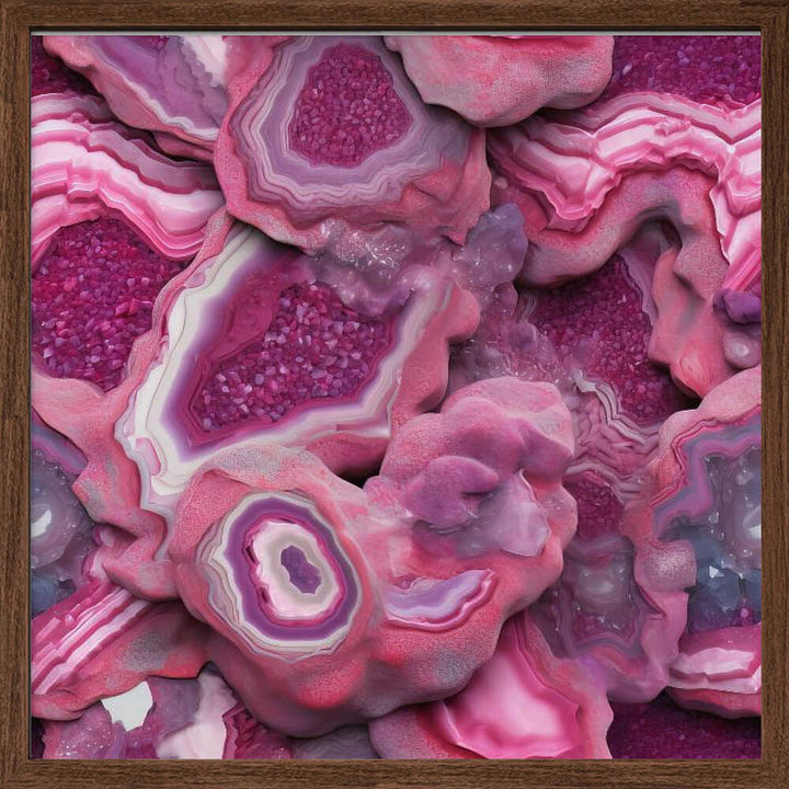 Agate 73 - Square Stretched Canvas, Poster or Fine Art Print - I Heart Wall Art - Poster Print, Canvas Print or Framed Art Print