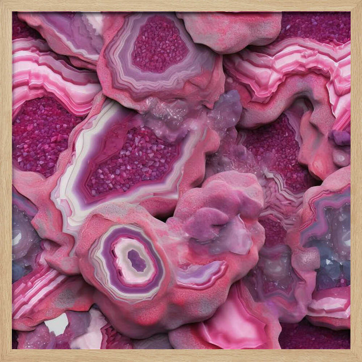Agate 73 - Square Stretched Canvas, Poster or Fine Art Print - I Heart Wall Art - Poster Print, Canvas Print or Framed Art Print