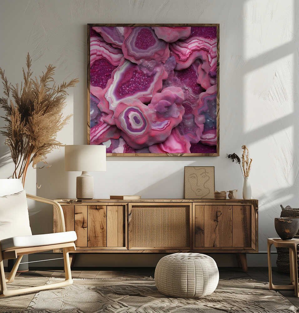 Agate 73 - Square Stretched Canvas, Poster or Fine Art Print - I Heart Wall Art - Poster Print, Canvas Print or Framed Art Print