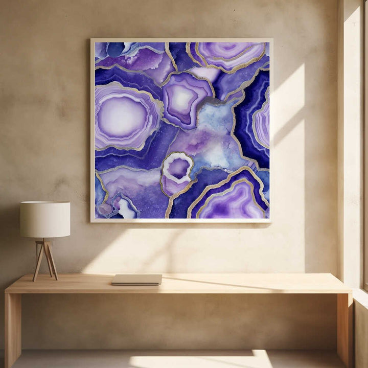 Agate 80 - Square Stretched Canvas, Poster or Fine Art Print - I Heart Wall Art - Poster Print, Canvas Print or Framed Art Print