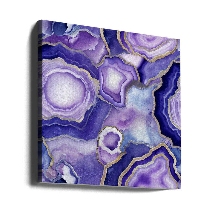 Agate 80 - Square Stretched Canvas, Poster or Fine Art Print - I Heart Wall Art - Poster Print, Canvas Print or Framed Art Print