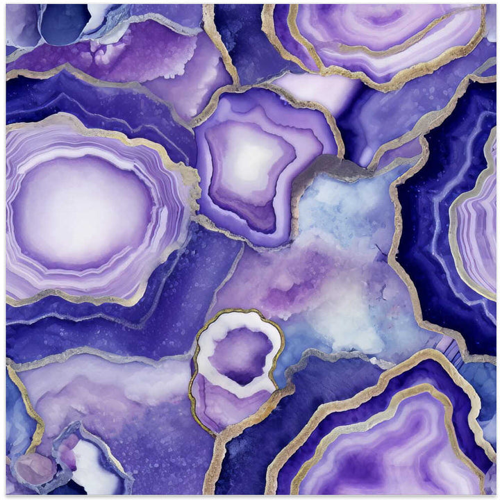 Agate 80 - Square Stretched Canvas, Poster or Fine Art Print - I Heart Wall Art - Poster Print, Canvas Print or Framed Art Print