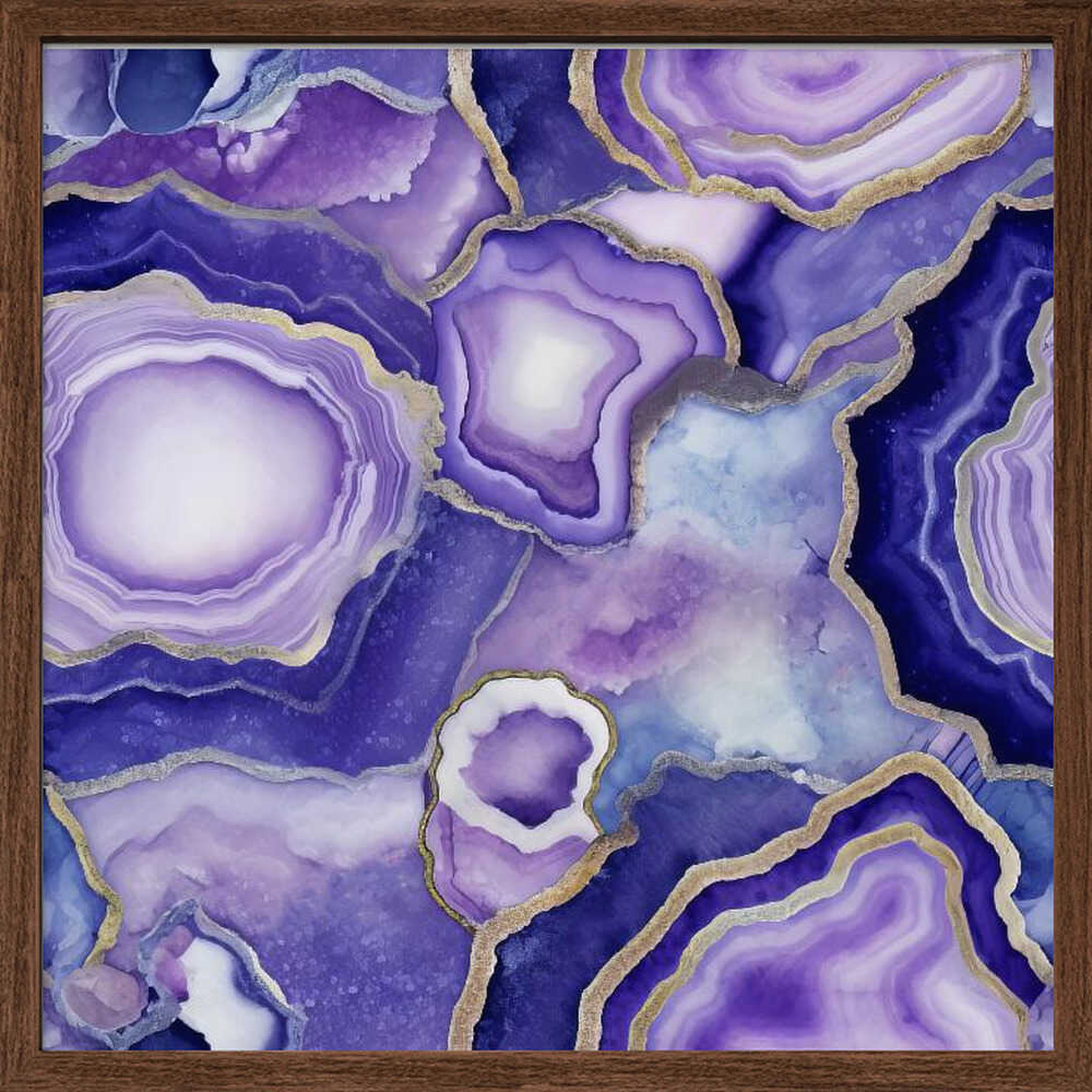 Agate 80 - Square Stretched Canvas, Poster or Fine Art Print - I Heart Wall Art - Poster Print, Canvas Print or Framed Art Print