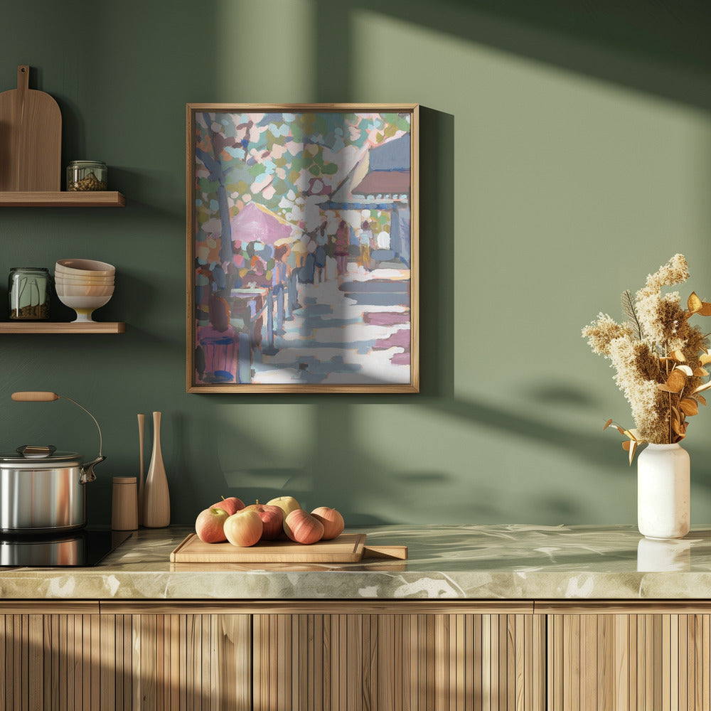 Al Fresco - Stretched Canvas, Poster or Fine Art Print I Heart Wall Art