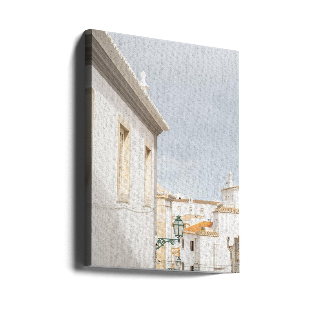 Albufeira White - Stretched Canvas, Poster or Fine Art Print I Heart Wall Art