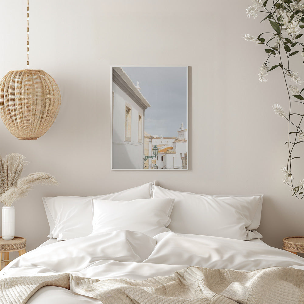 Albufeira White - Stretched Canvas, Poster or Fine Art Print I Heart Wall Art