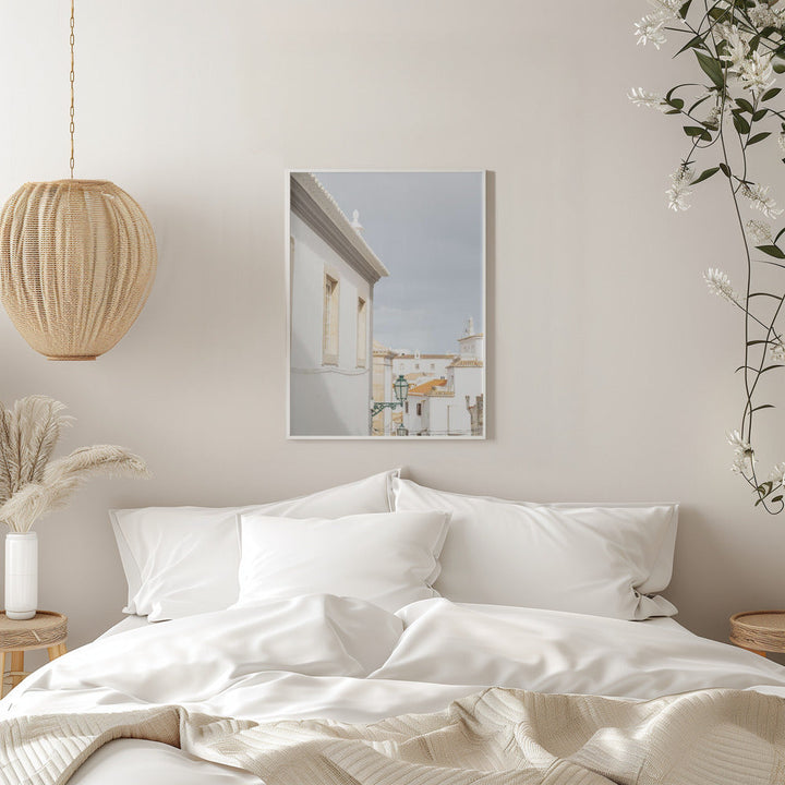 Albufeira White - Stretched Canvas, Poster or Fine Art Print I Heart Wall Art