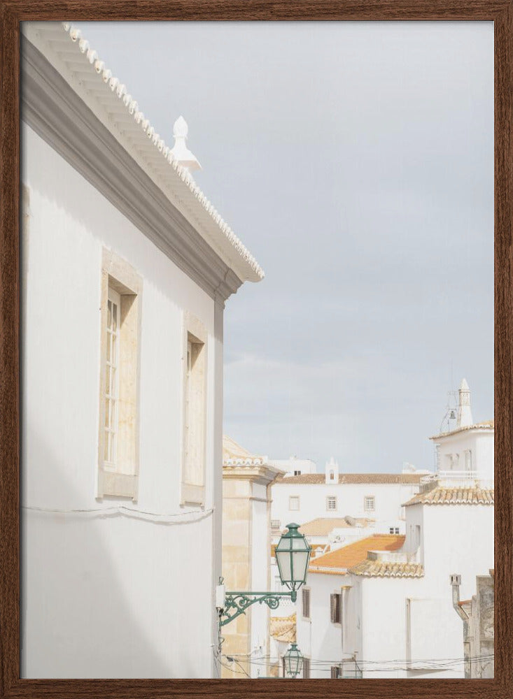 Albufeira White - Stretched Canvas, Poster or Fine Art Print I Heart Wall Art